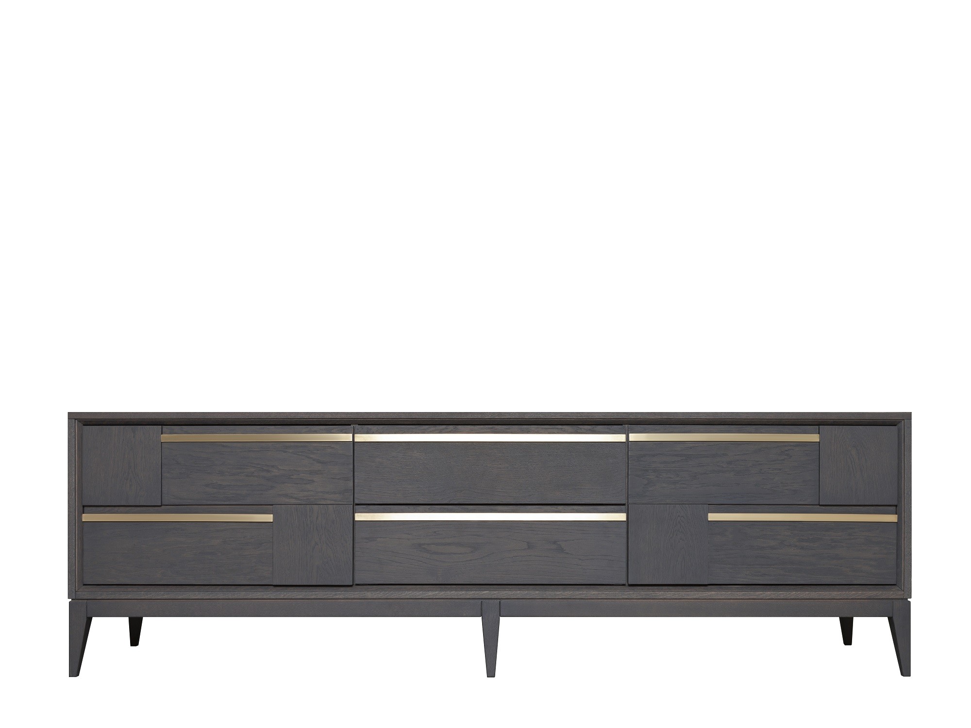 Тумба ТВ Sydney с 2 ящиками (Дуб Графит - )