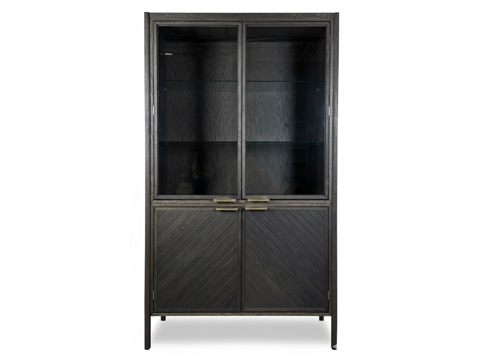 Витрина 2 дверная ART-DECO (Дуб Венге - )