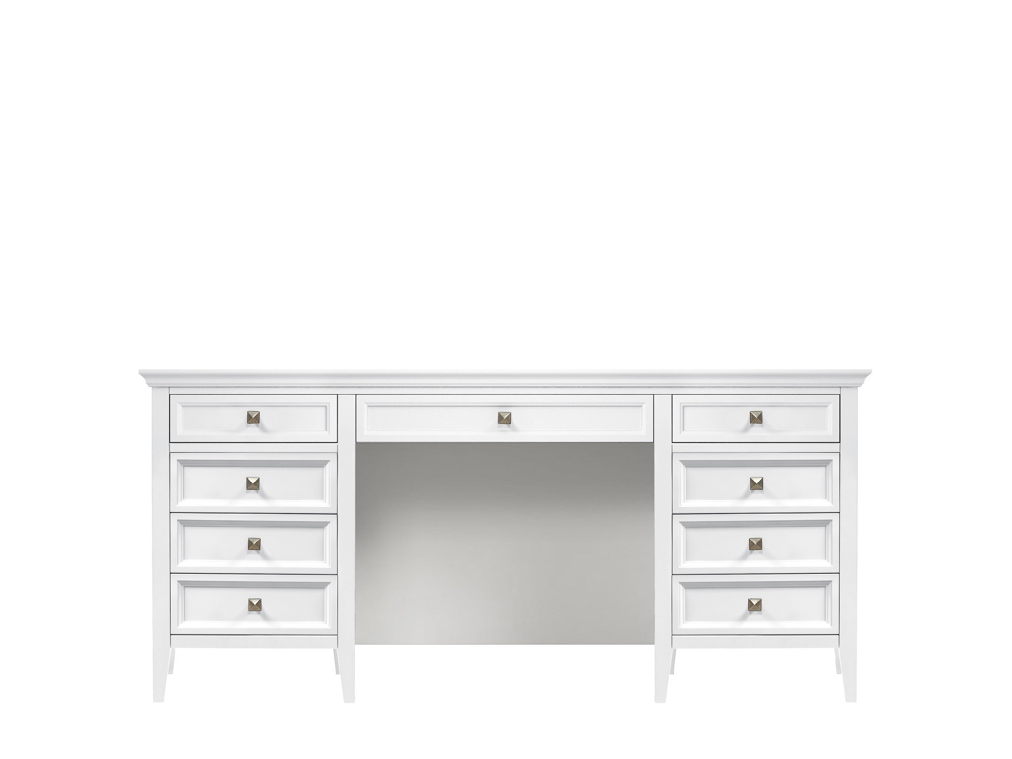 Стол письменный двухтумбовый Manhattan (Белый - )