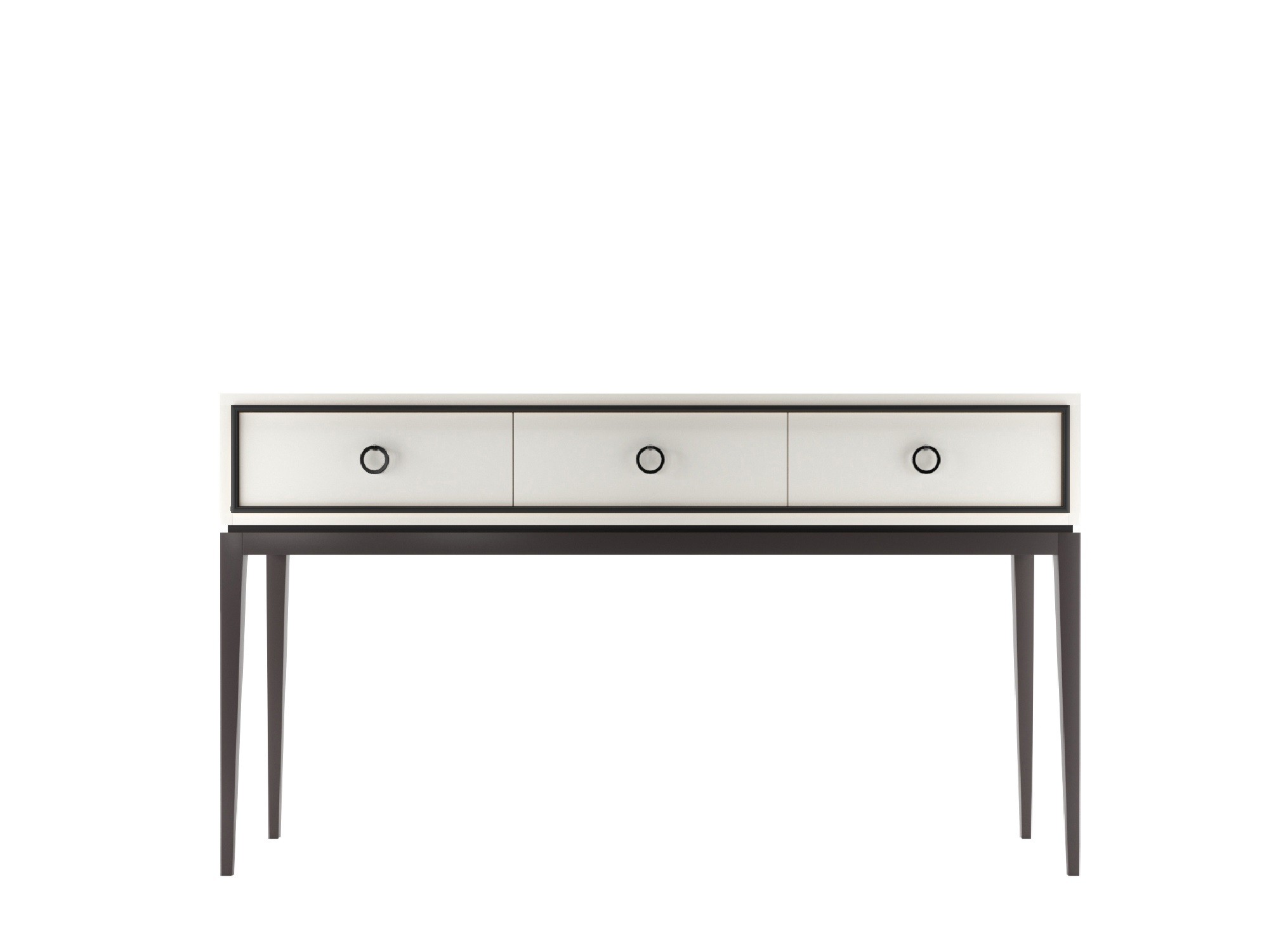 Консоль большая с 3-мя ящиками Nice (Молочный/Черный - )