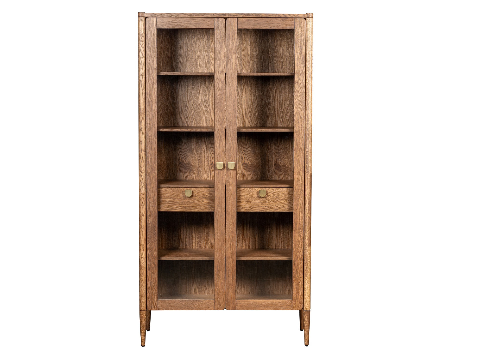 Витрина 2 дверная Gven (Глейс американский орех - )