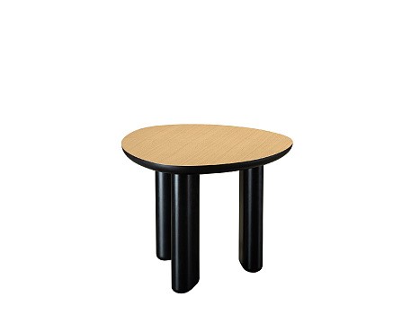 Стол журнальный CHELSEA 500H (Дуб натуральный - Черный)